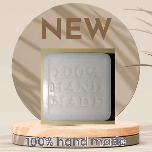 100% HAND MADE SQUARE SOAP ( SHEA BUTTER ).