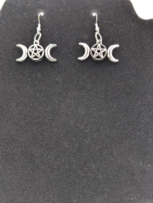 TRIPLE MOON EARRINGS