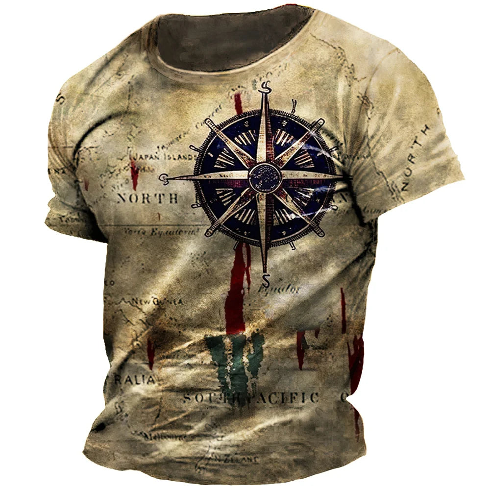 Men's Nautical Map T-Shirt