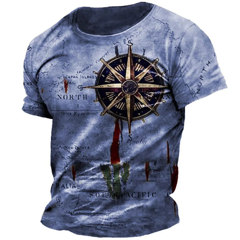 Men's Nautical Map T-Shirt