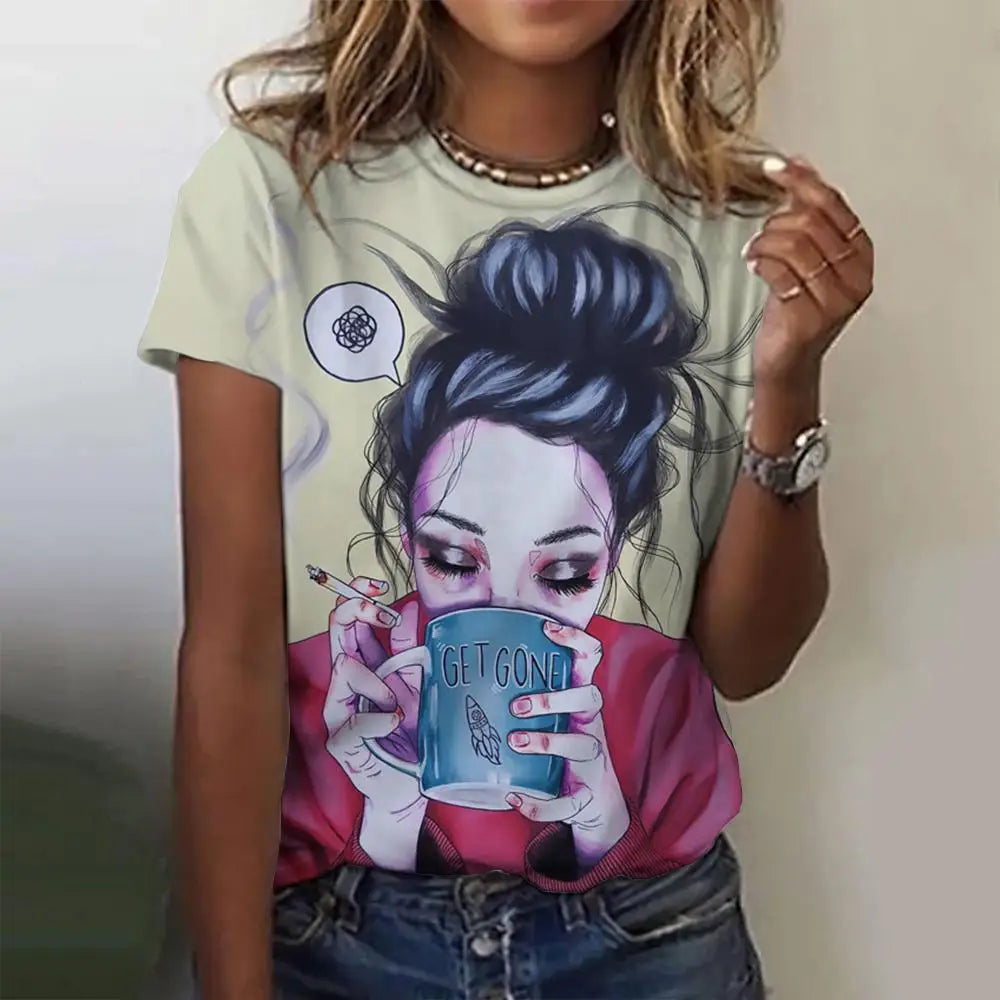 Women's Cartoon T-Shirt