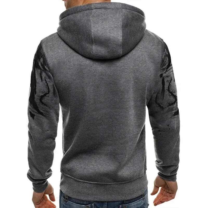 Gradient Print Men's Pullover Hoodies