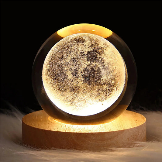 Unique 3D Crystal Ball Lamp