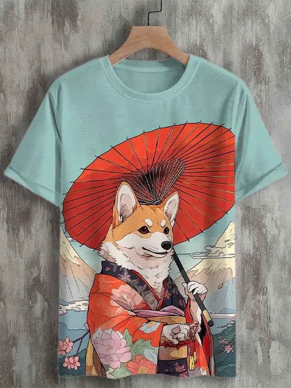 Men's T-Shirt Samurai Cat