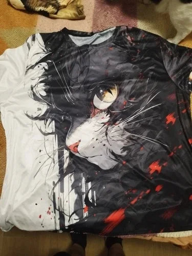 Men's T-Shirt Samurai Cat