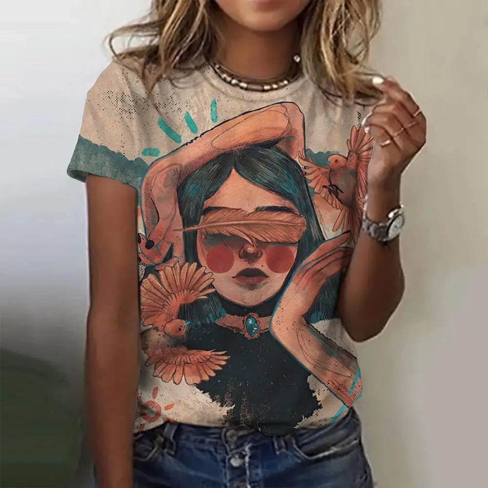 Women's Cartoon T-Shirt