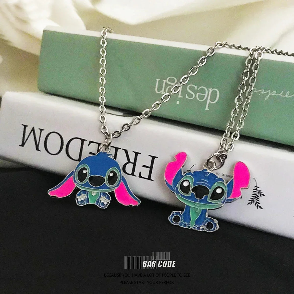 Disney Stitch Couple Necklace