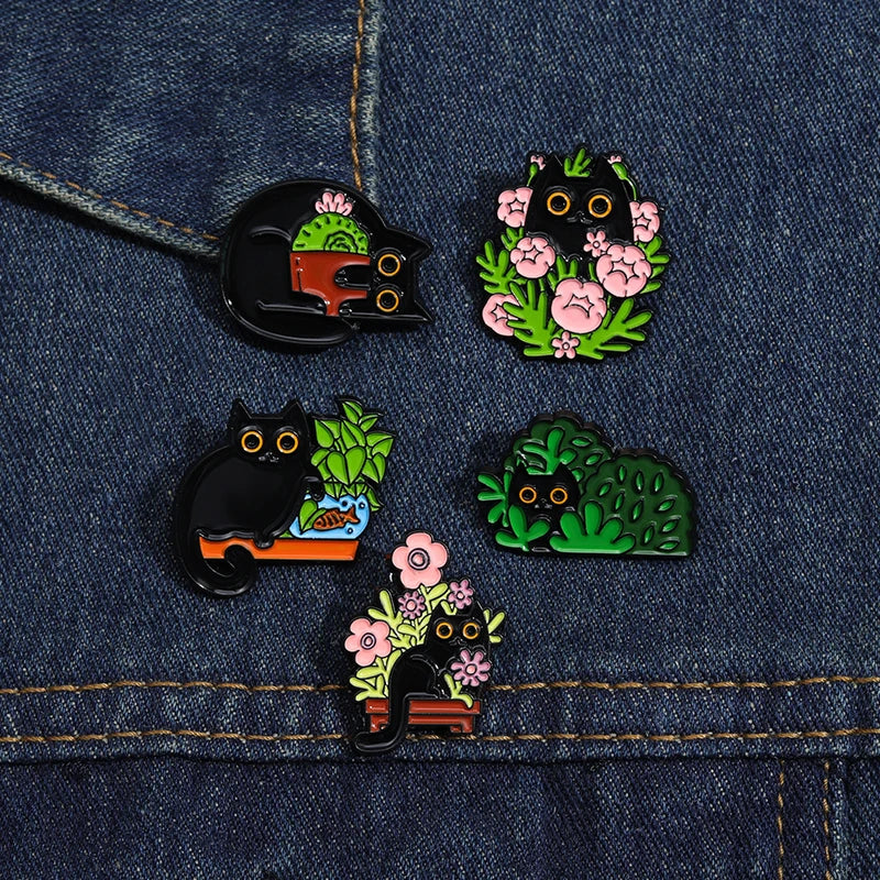 Witch Ghost Set Enamel Pins