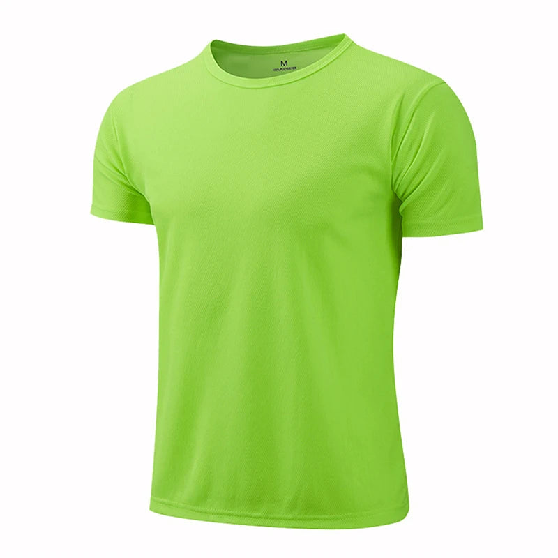 Men's Quick Dry Short Sleeve Sport T Shirt Breathable Sportswear