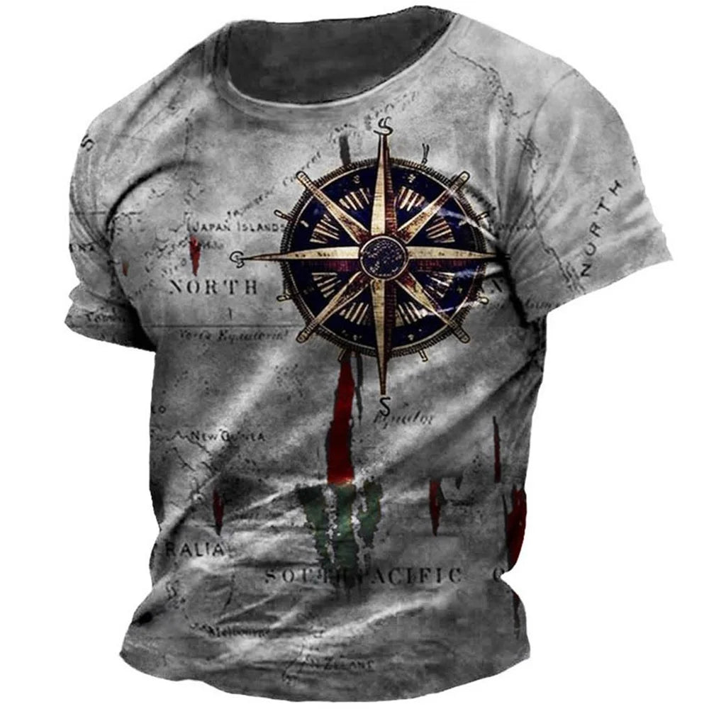 Men's Nautical Map T-Shirt