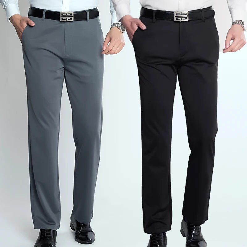 Men's Business Casual Elastic Formal Pants