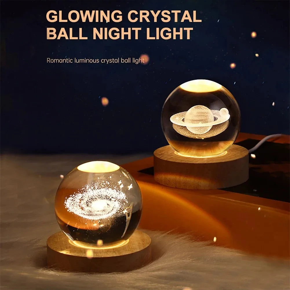 Unique 3D Crystal Ball Lamp